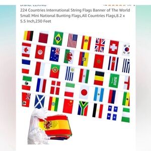 International String Flags Banner